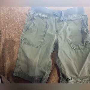 Lands' End Kids Pull-On Utility Shorts - Olive Green GUC sz7